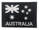 ลายธงชาติออสเตรเลียเลเซอร์ Merrow Border เย็บปักถักร้อยแพทช์ velcro backing